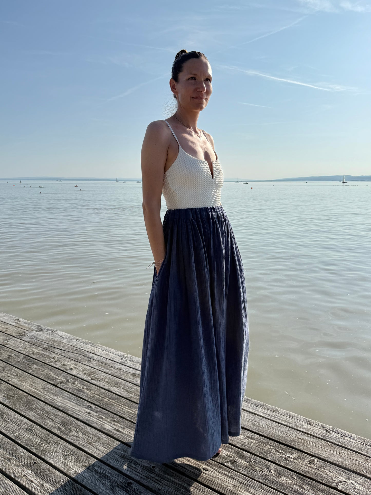 VIOLA Rock Musselin im Farbton Jeans