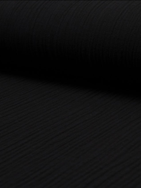 Black - Musselin 100% Bio-Baumwolle