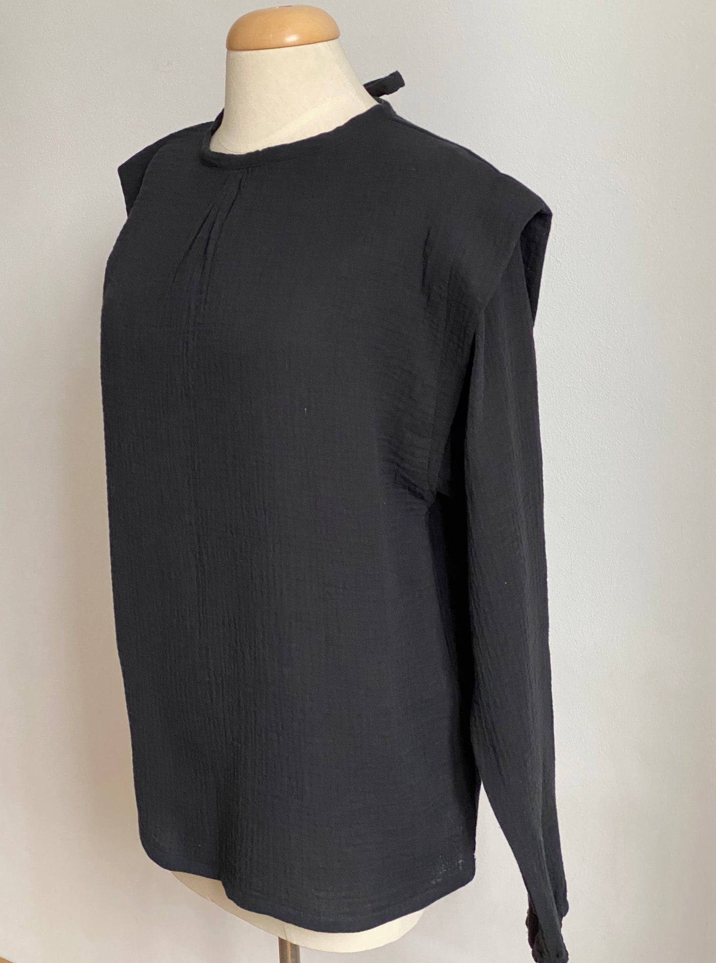 MAVIE Bluse Musselin im Farbton Black