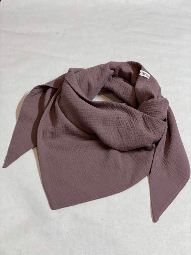 Dreieckstuch groß im Farbton Mauve