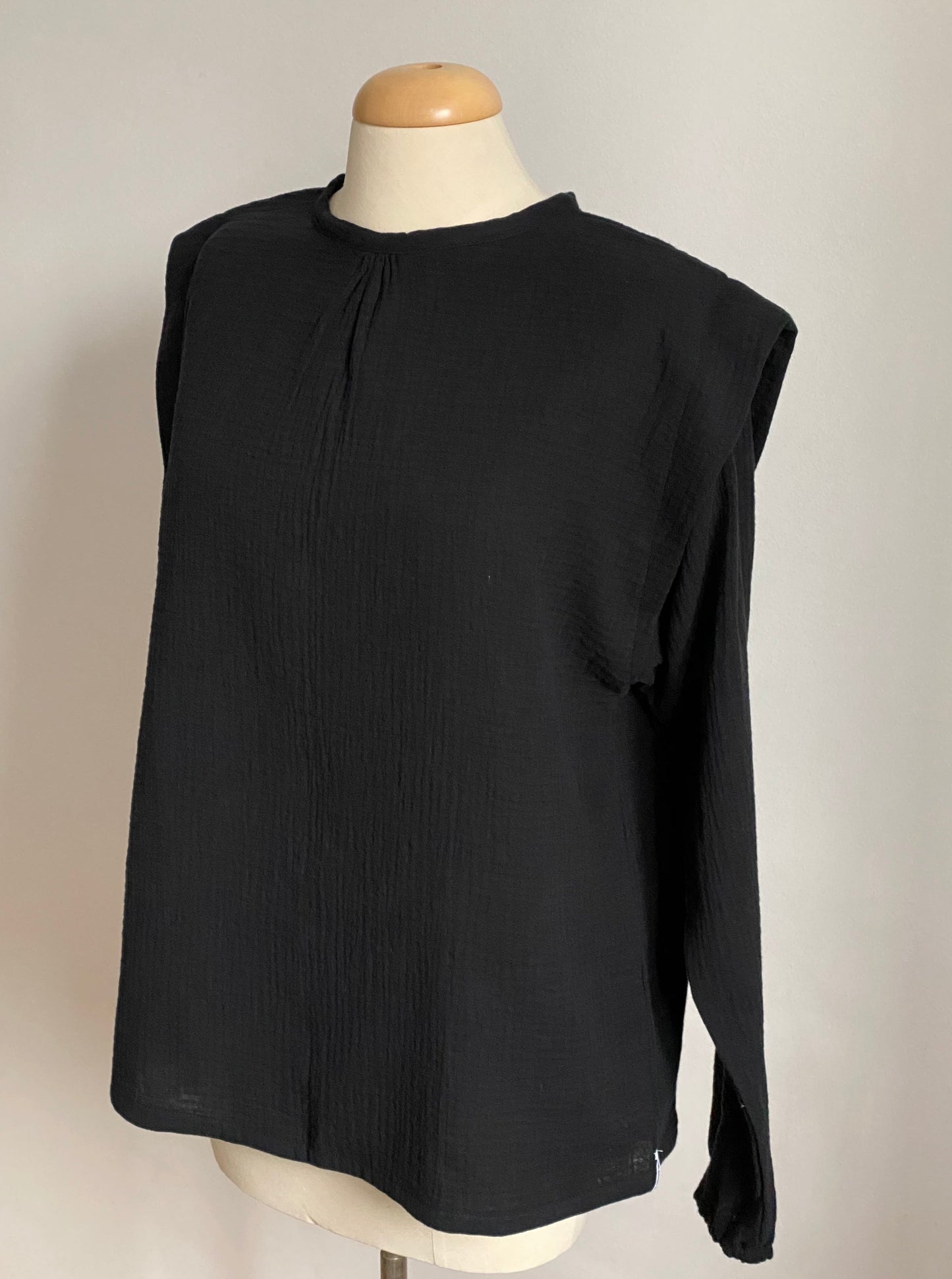 MAVIE Bluse Musselin im Farbton Black