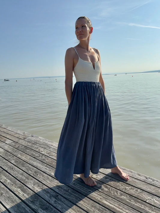VIOLA Rock Musselin im Farbton Jeans