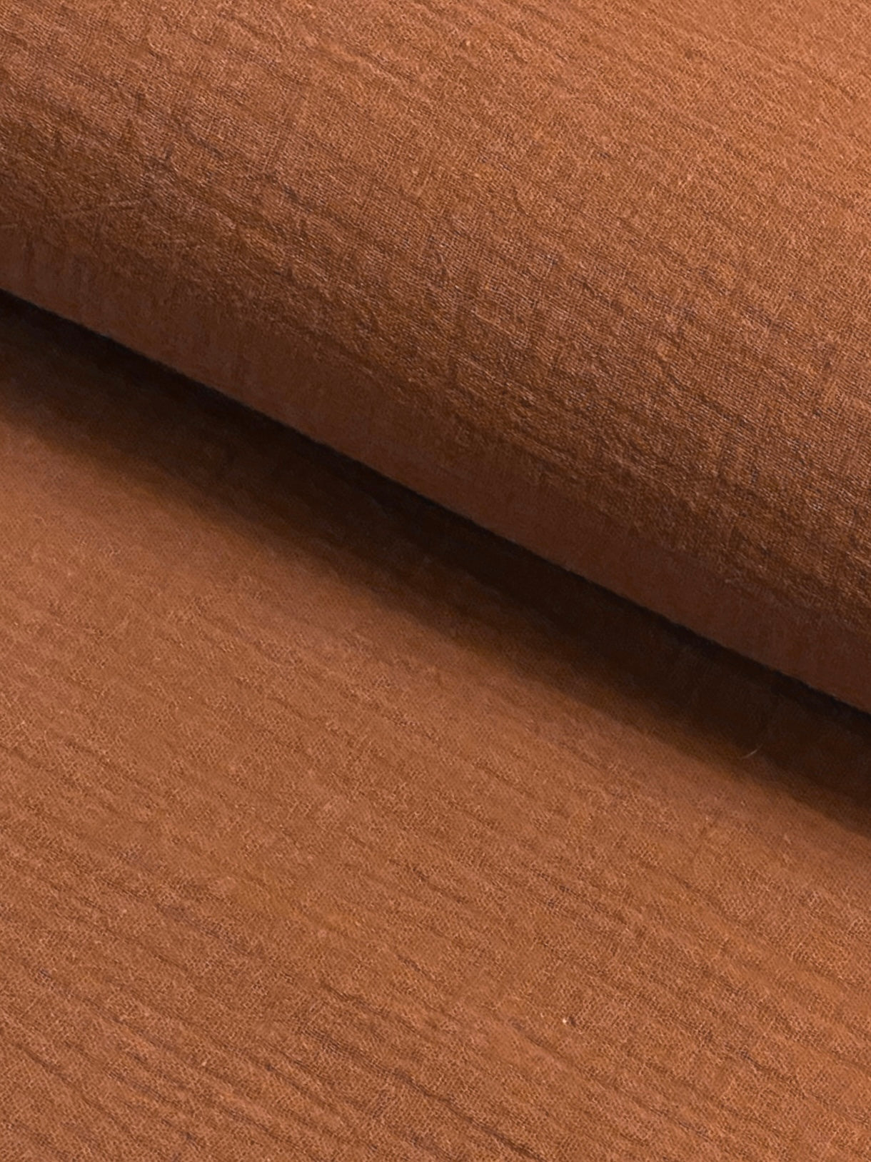 Brown Clay - Musselin 100% Bio-Baumwolle 