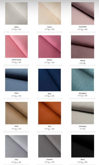 Farben Musselin 