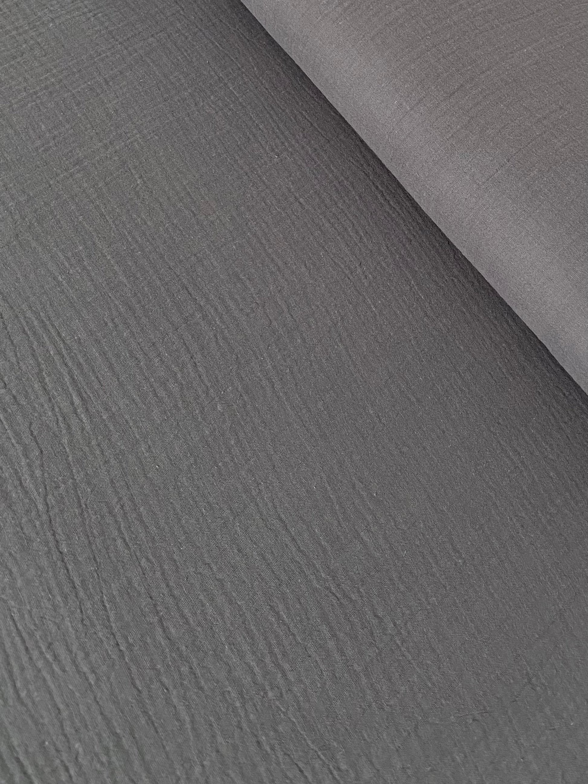 Graphite - Musselin 100% Bio-Baumwolle 