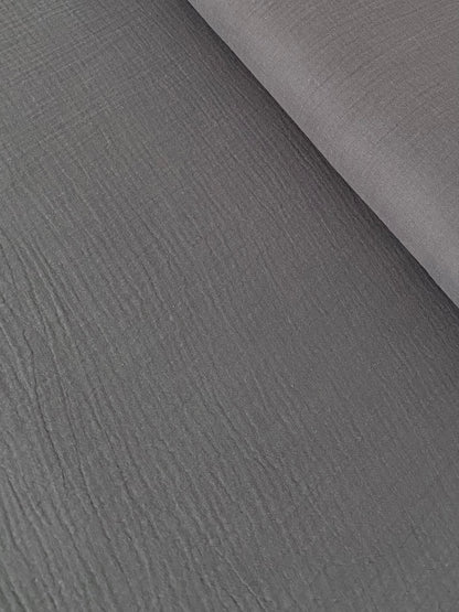 Graphite - Musselin 100% Bio-Baumwolle 