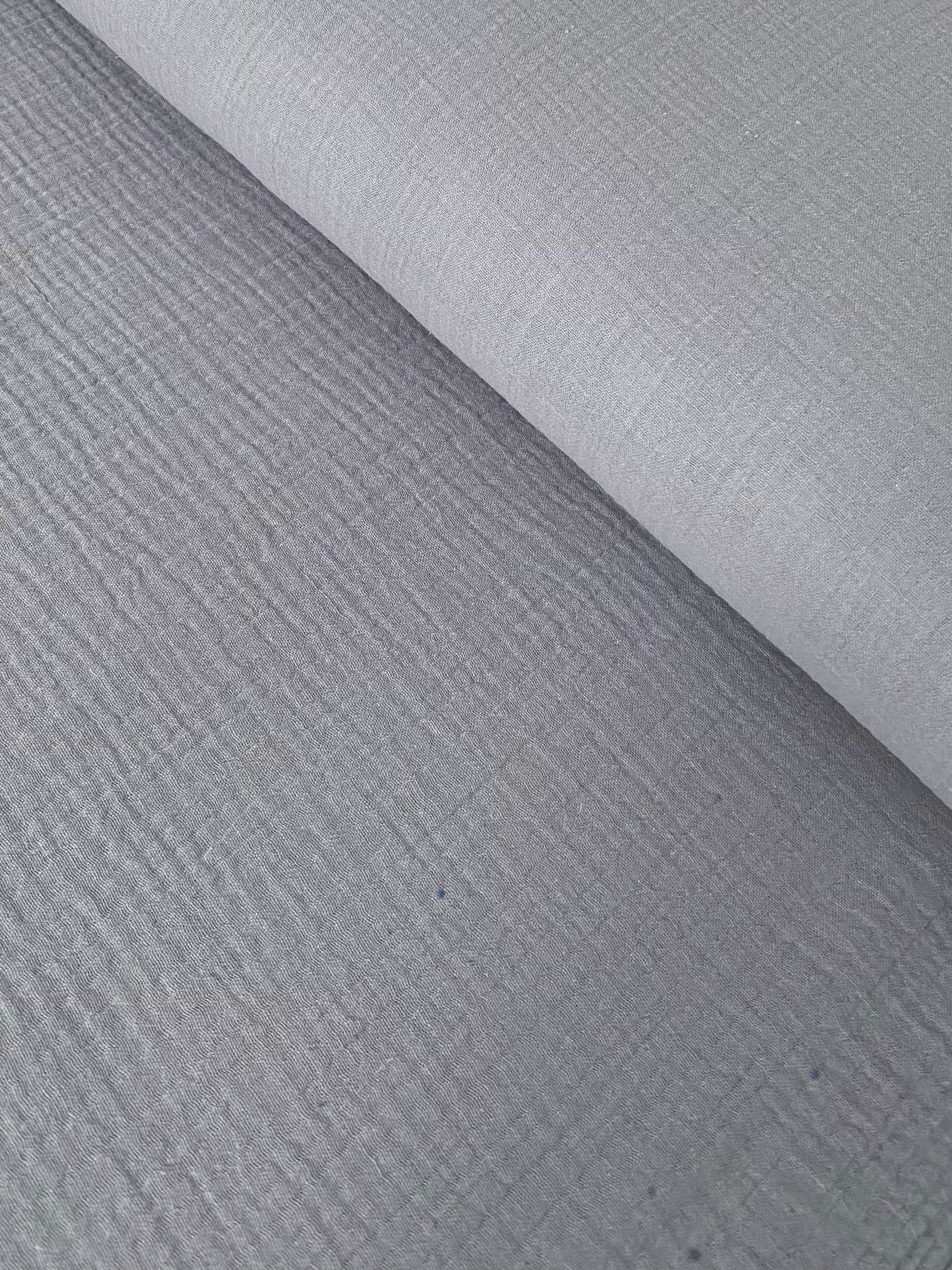 Grey - Musselin 100% Bio-Baumwolle 