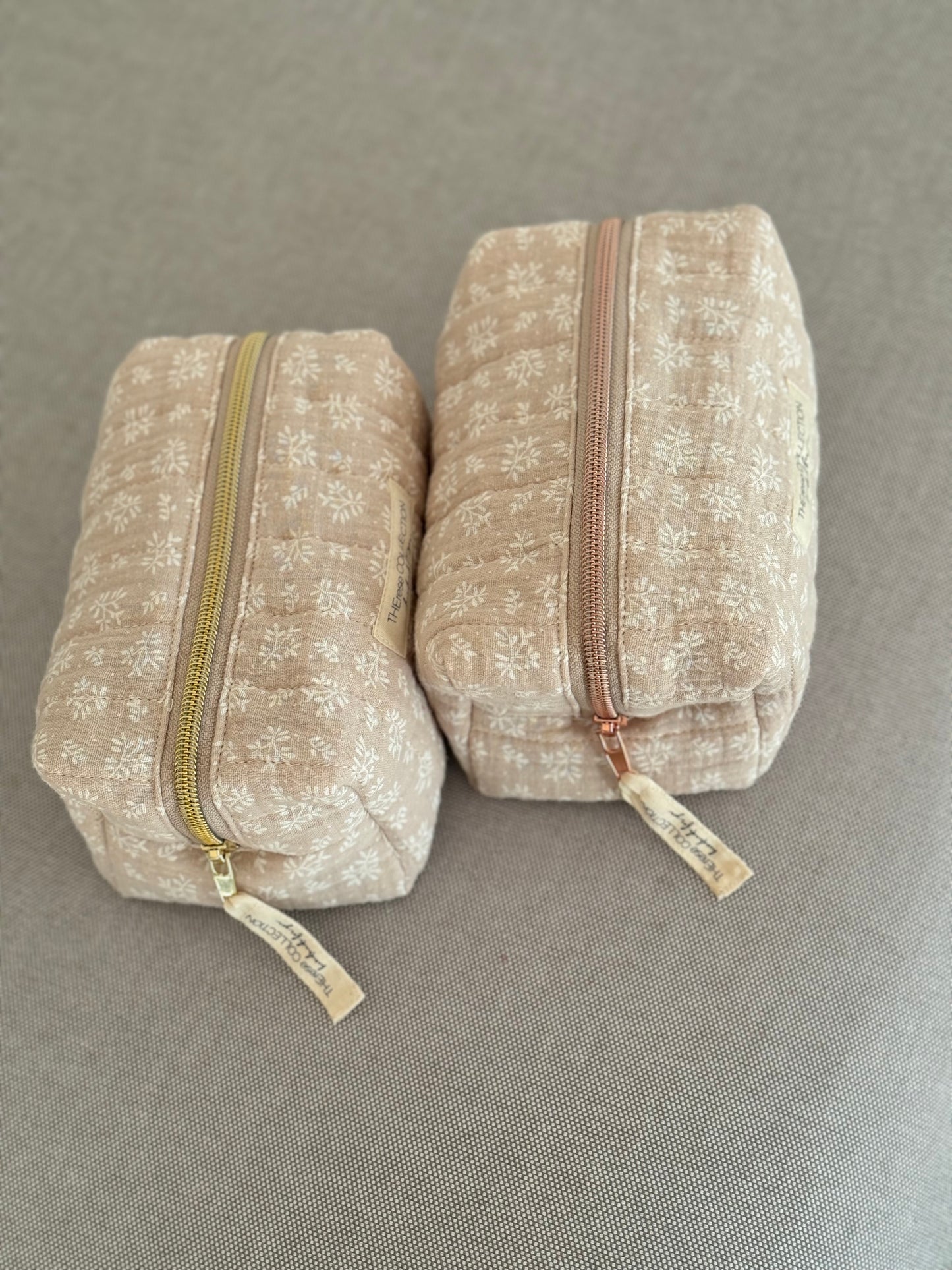 Boxy Bag - links Variante Gold, rechts Variante Kupfer