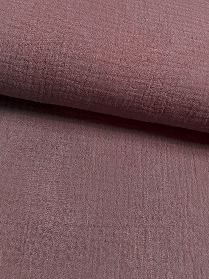 Mauve - Musselin 100% Baumwolle 