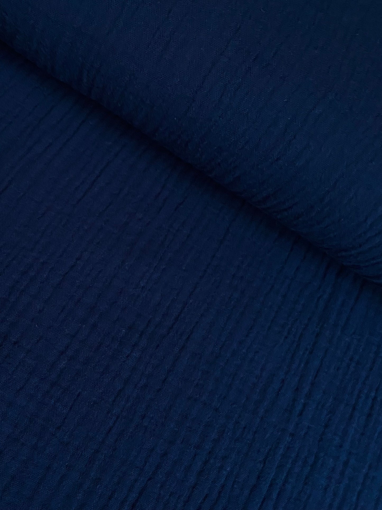 Navy - Musselin 100% Bio-Baumwolle